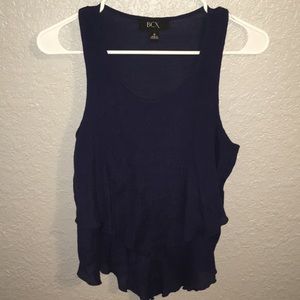 Navy Blue Sleeveless Shirt